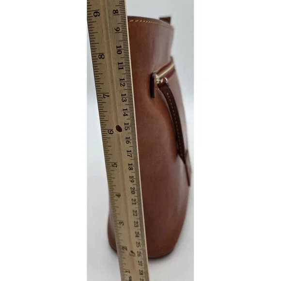 Dooney & Bourke Florentine Allison Crossbody Bag In Tan Leather #0299 - Picture 6 of 9